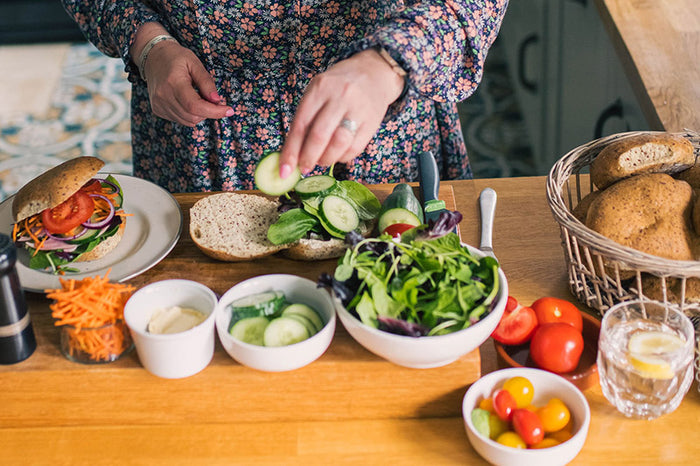 Veg Mayonnaise Sandwich With Lower Carb Bread