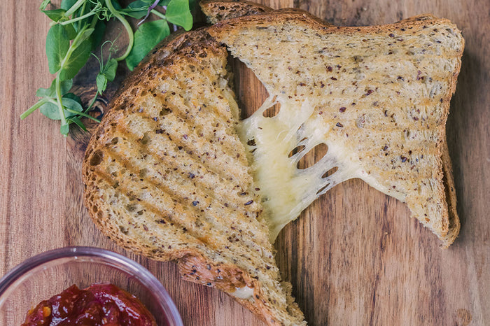 Cheese Toasties… Made with Lower Carb Bread