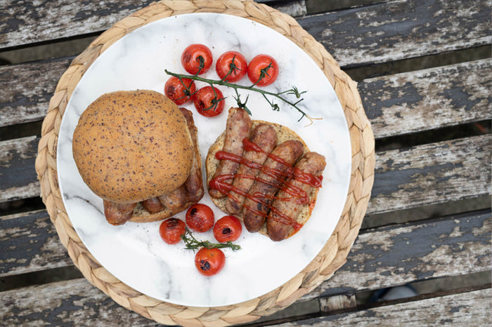 Sausage Sarnies with LoCho Low Carb Bread Rolls