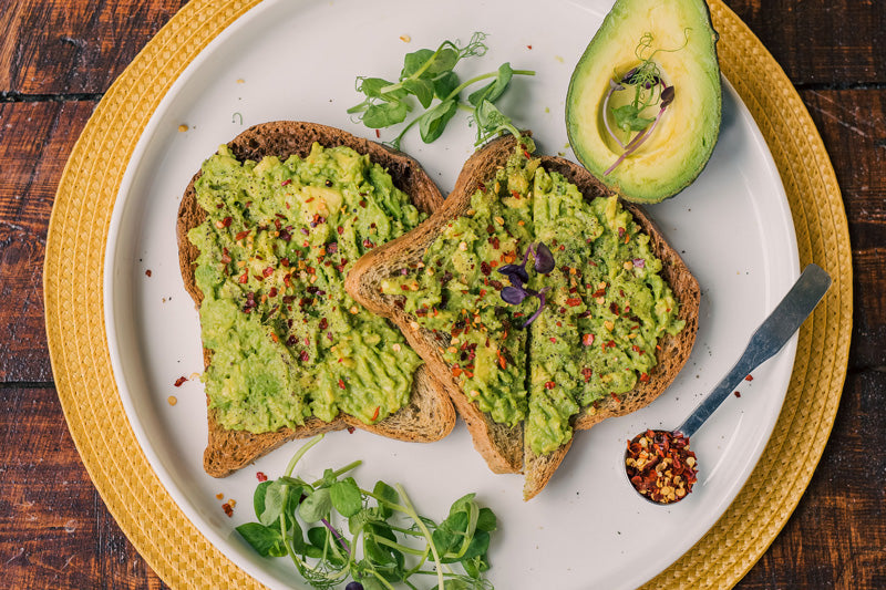 Our Favourite Smashed Avocado on Lower-Carb Toast